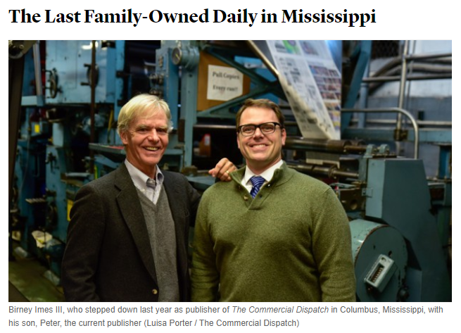 The Atlantic, Our Towns The Last Family-Owned Daily in Mississippi